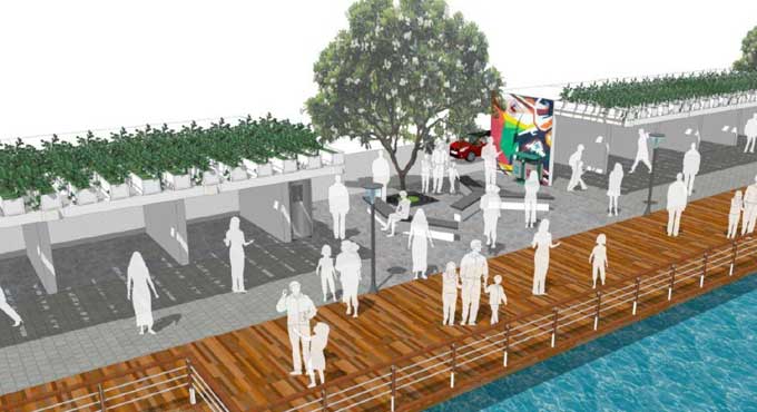 Night Bazaar along Hussain Sagar on cards