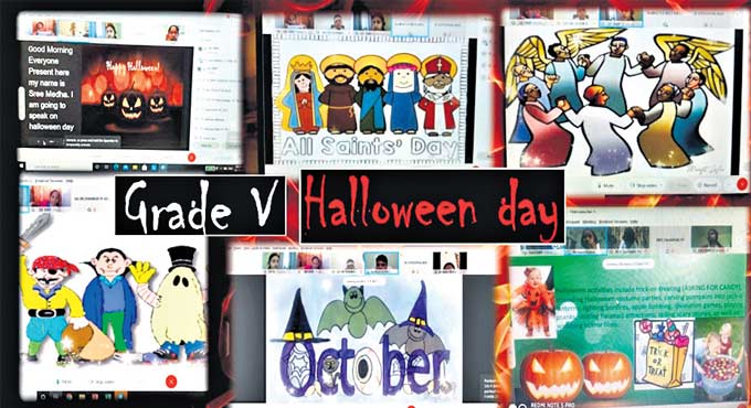 Students of Pallavi Model School go spooky and creative at Halloween feast