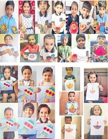 Fun, frolic and creativity at Diwali at PMS Bowenpally