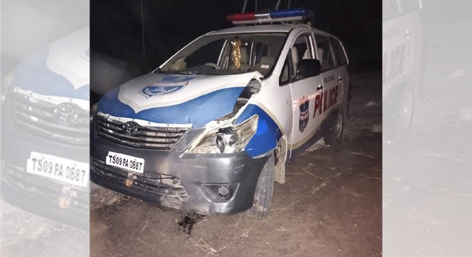 Nalgonda: Youth tries to flee with police vehicle, arrested