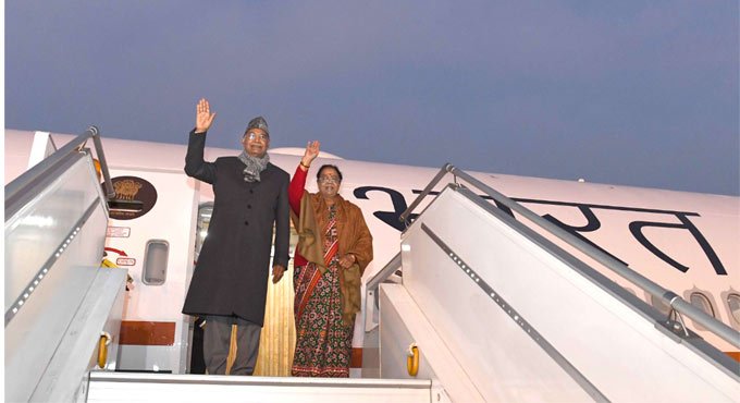 President Kovind boards first flight of Air India One for Chennai