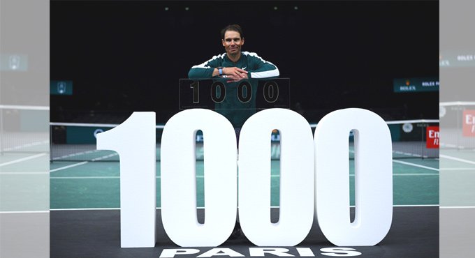 Rafael Nadal becomes fourth player to earn 1000 wins
