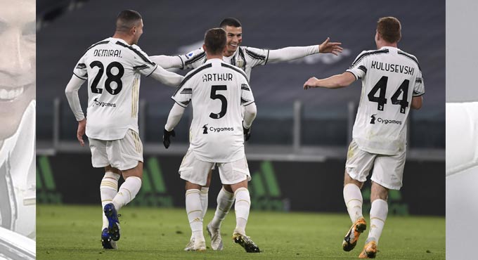 Ronaldo hits a brace for Juventus