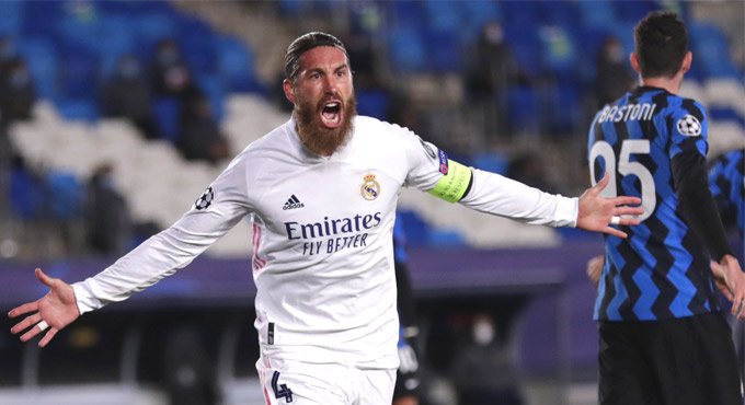 Sergio Ramos completes century of goals for Real Madrid