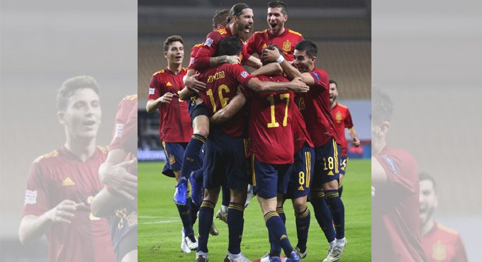 Spain thrash Germany to enter Nations League semis