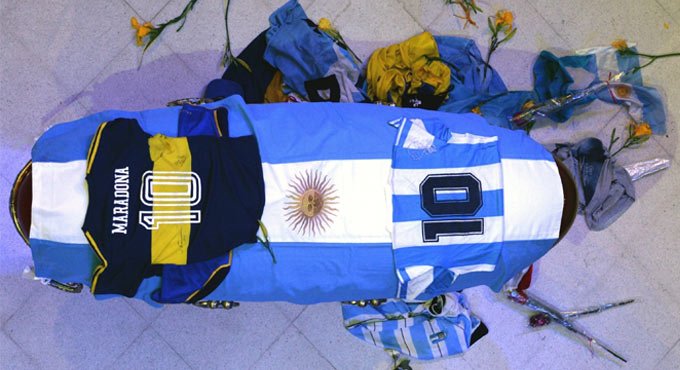 Thumbs-up next to Maradona’s coffin costs funeral workers jobs