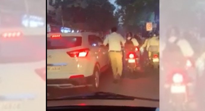 Hyderabad traffic constable wins accolades from netizens