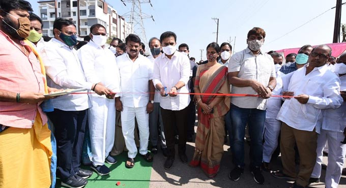 Link roads opened in Hyderabad; KTR asks for suggestions on more