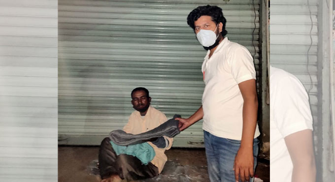 Youngsters donate blankets to homeless in Khammam