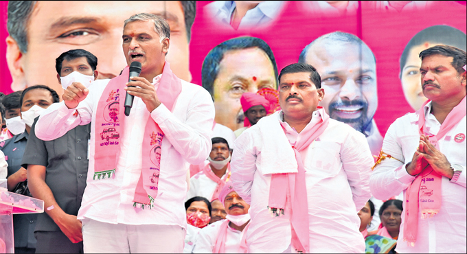 Opposition planning to demolish Hyderabad landmarks: Harish