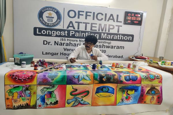 Speaking thousand words through his paintings