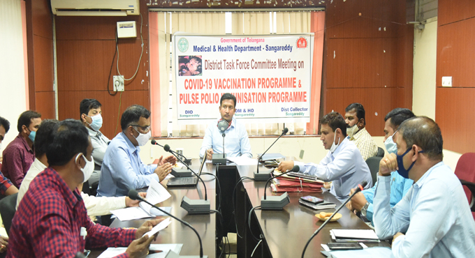 Gear up for Covid-19 vaccine administration: Sangareddy Additional Collector