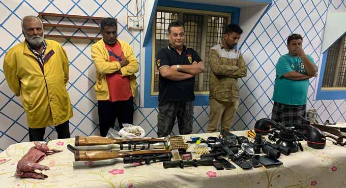 Nizamabad: Five held for hunting, skinning Black Nape Hare