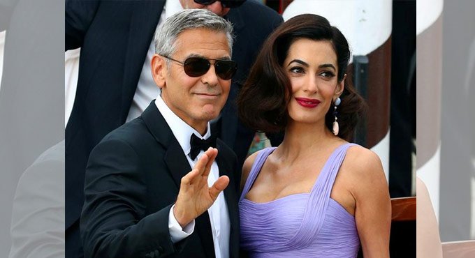 Amal Clooney gushes over husband George during book launch event