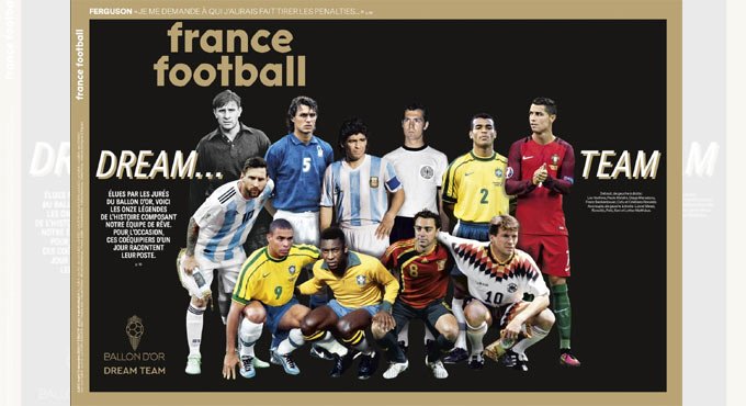 Messi Ronaldo Maradona Pele in Ballon d Or Dream Team Telangana Today