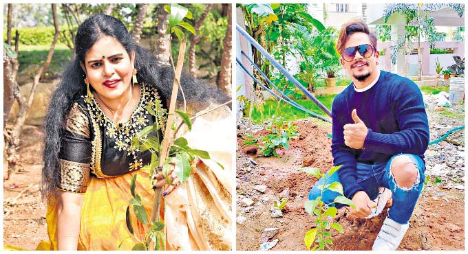 Big Boss season 4 contestants join Green India Challenge