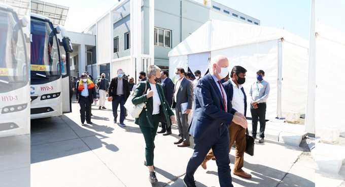 70 Ambassadors visit Bharat Biotech facility