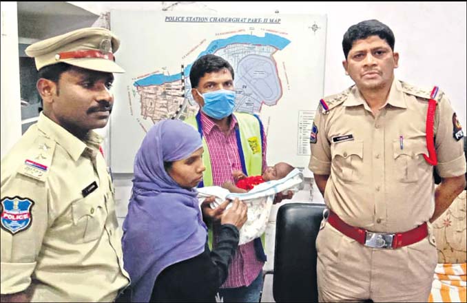 Chaderghat police rescue six-month-old baby allegedly sold by father for Rs 70,000