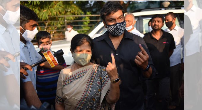 GHMC Polls: Megastar Chiranjeevi, Tollywood stars cast votes