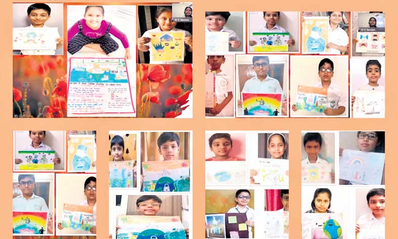 Thanking Covid-19 warriors through art