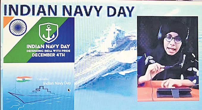 Hyderabad: Indian Navy Day celebrated at Pallavi International School