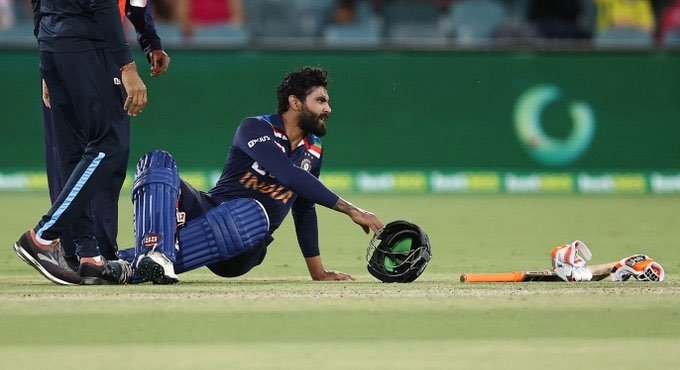 Chahal comes in as concussion substitute for Jadeja