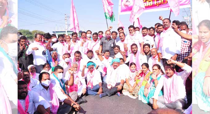 Bharat bandh peaceful in old Karimnagar
