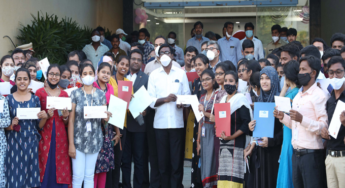 Khammam: Appointment letters given to graduates selected for jobs in IT Hub