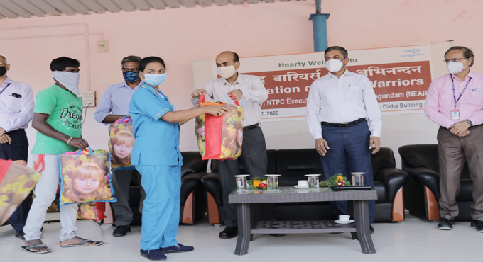 NTPC-Ramagundam honours Covid warriors