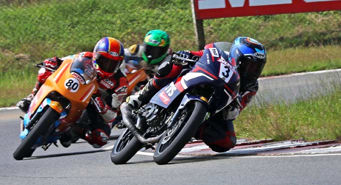 Anish corners glory with hat-tricks of wins in MRF National Racing Championship