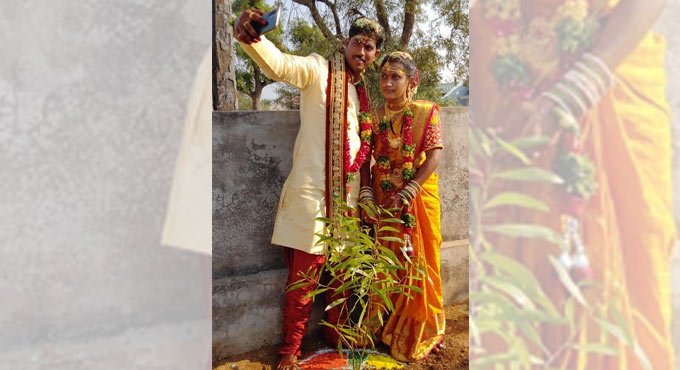Newly-weds takes up Green India Challenge