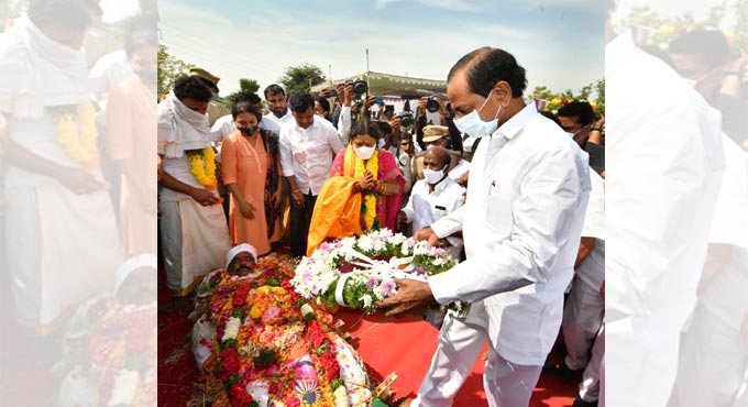 Final rites of Nomula Narsimhaiah performed with State honours