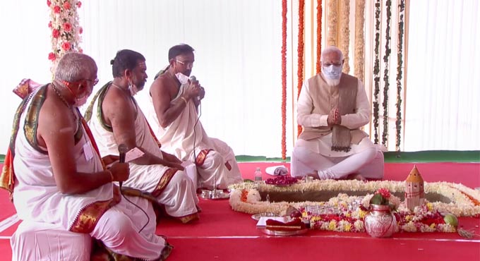 PM Narendra Modi lays foundation stone of new Parliament building