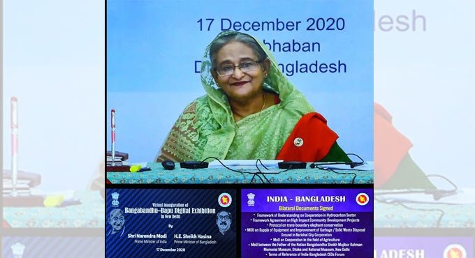 Bangladesh PM Hasina praises Modi for Atmanirbhar Bharat initiative