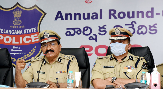Crime down by six per cent in 2020 in Telangana: DGP Mahendar Reddy