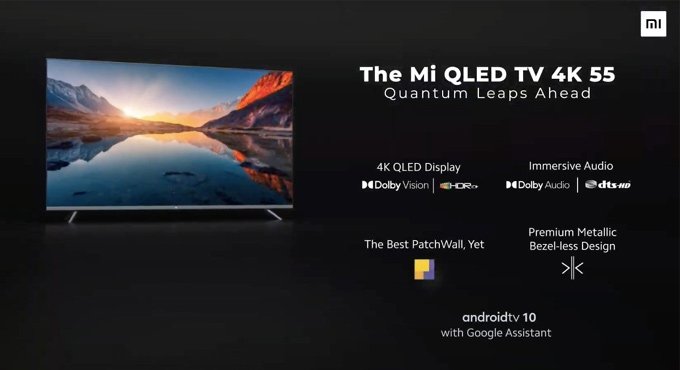 Xiaomi Mi QLED TV with 55-inch display launched at Rs 54,999