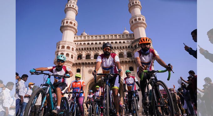 Telangana Governor flags off final leg of Infinity Ride 2020