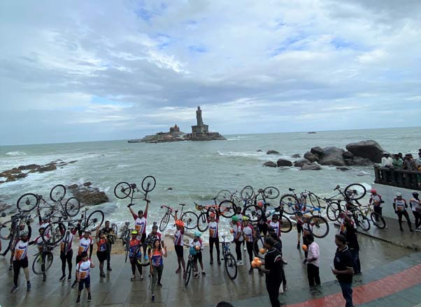 Beating Covid-19, Indian para-cyclists complete Kashmir to Kanyakumari mission