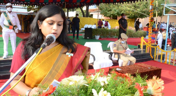 Republic Day celebrations amid Covid restrictions in erstwhile Adilabad