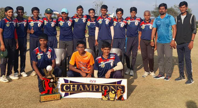 Ashwin Cricket Academy U-16 team clinch RVM Cup
