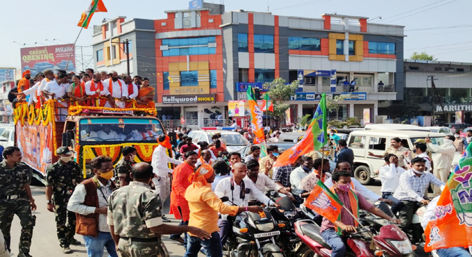Tension prevails in Warangal as BJP takes out rally