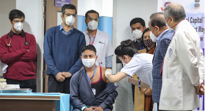 1.91 L inoculated in India on Day 1, no post-inoculation hospitalisation