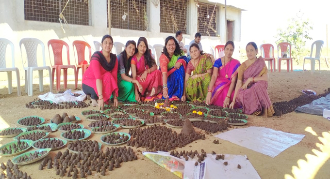 Nirmal women participate in one crore Gobbemma competition