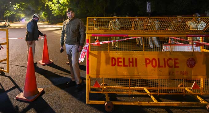 Low intensity explosion near Israel Embassy in Delhi