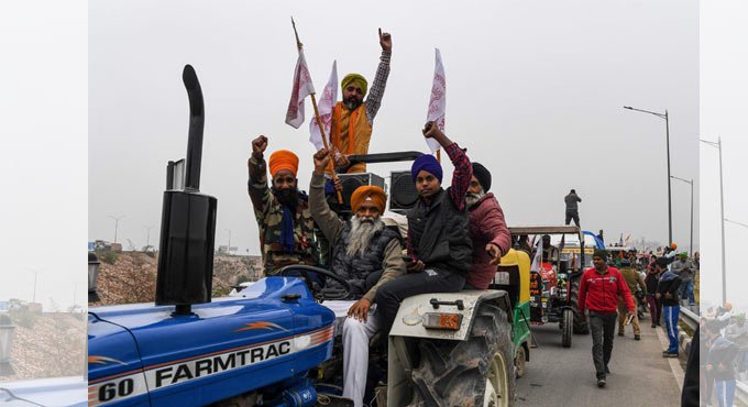 Farmers hold tractor march, say it’s ‘rehearsal’ for Jan 26