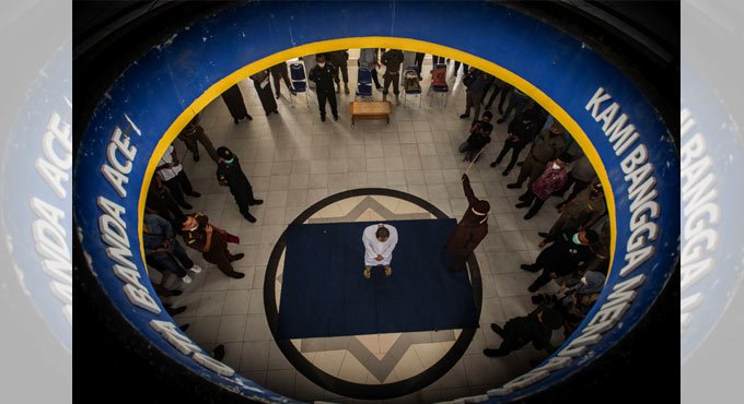 Two men caned 77 times for gay sex in Indonesia’s Aceh Banda