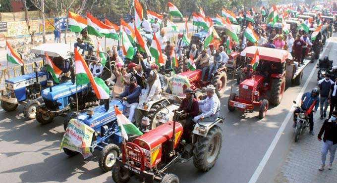 Peaceful farmers’ rally in Gurugram on Republic Day