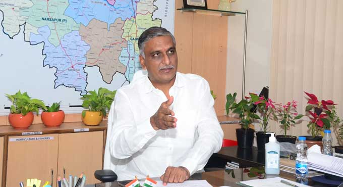 Expedite Kothapally-Manoharabad Railway line works: Harish