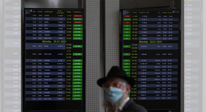 Israel bans flights to prevent spread of Covid-19 variants
