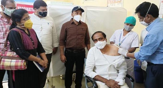 Jagtial MLA Dr Sanjay becomes first elected representative to receive Covid vaccine in TS